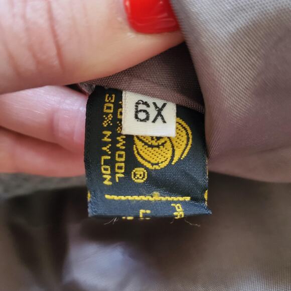 Vintage Rothschild Coat Girls 6X Wool Blend Black Faux Fur Trim Made USA 90s - Picture 6 of 9